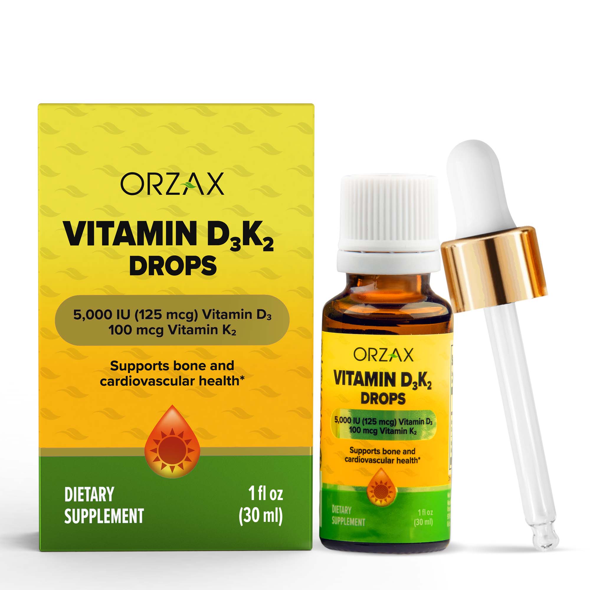 Orzax Vitamin D3+К2 30 мл