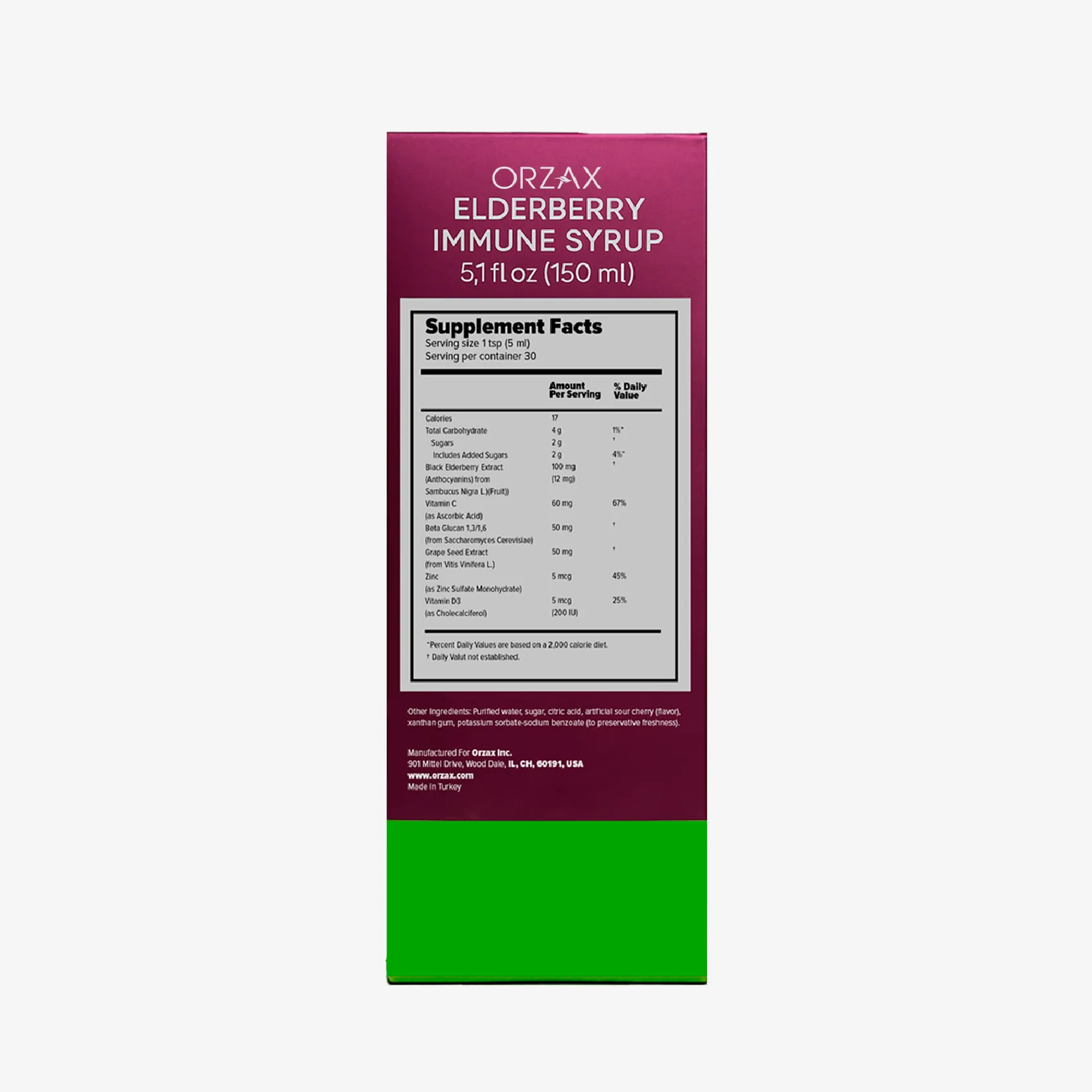 Orzax Elderberry Immune Syrup 150 мл