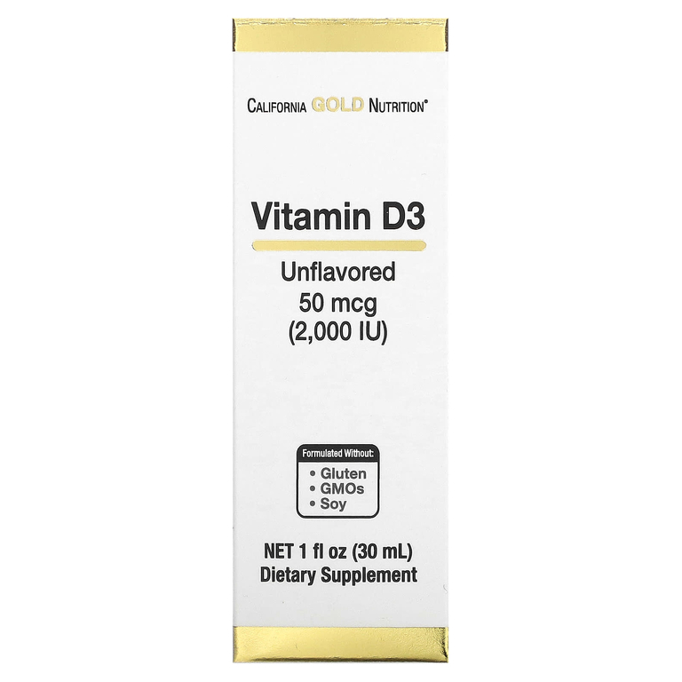 California Gold Vitamin D3 2000 IU 30 мл