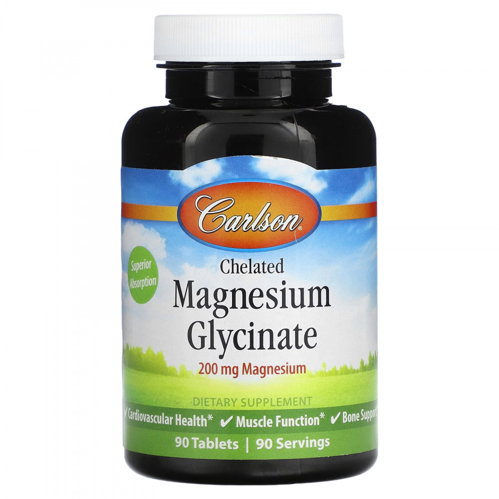 Carlson Magnesium Glycinate 200 mg. 90 таб