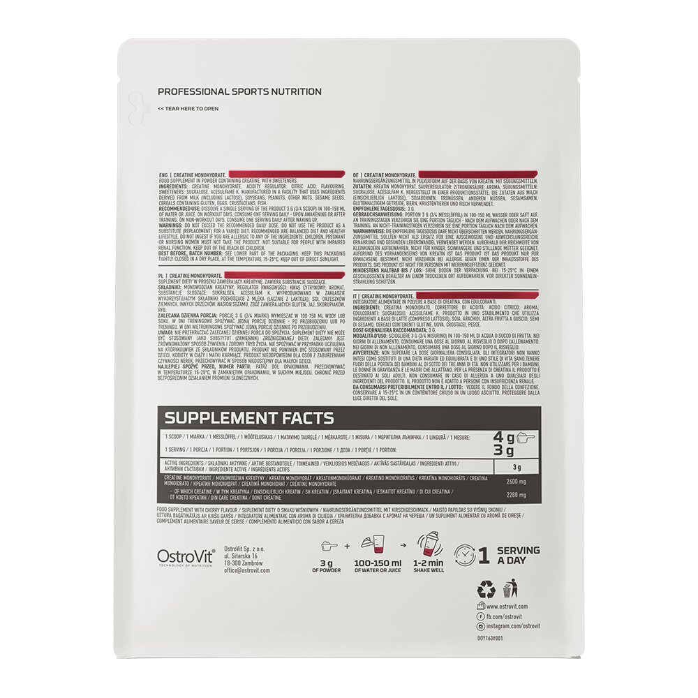 Ostrovit Creatine Monohydrate 500 гр