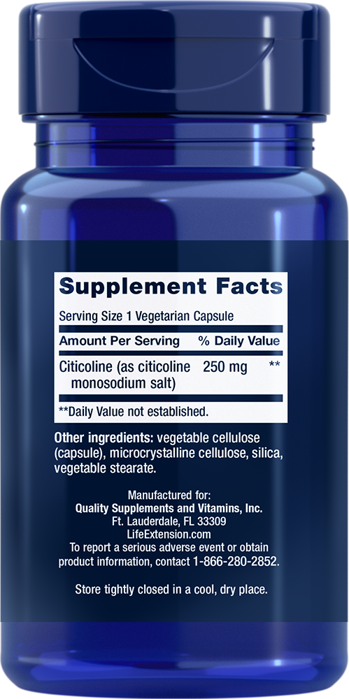 Life Extension Citicoline (CDP-Choline) 60 капс