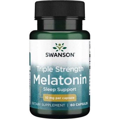 Swanson Triple Strength Melatonin 10mg. 60 капс