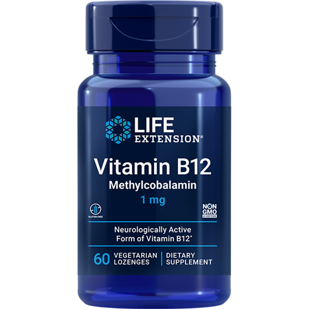 Life Extension Vitamin B12 Methylcobalamin 1mg 60 пастилок