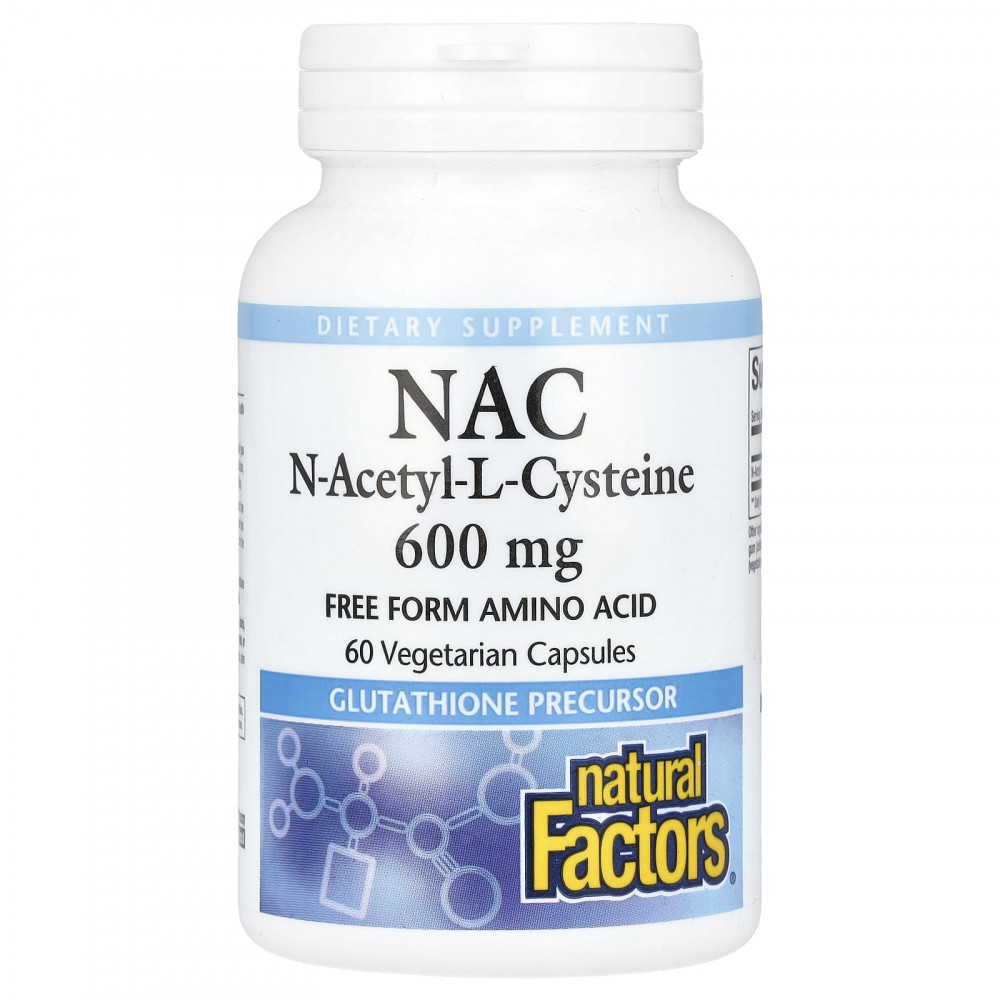 Natural Factors NAC 600mg 60 капс