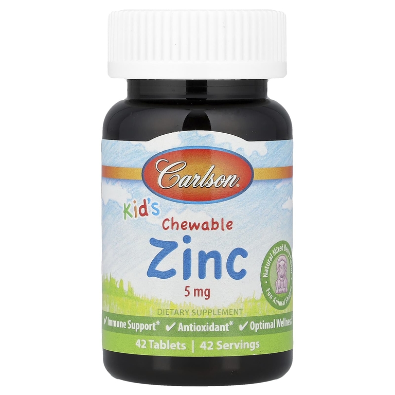 Carlson Kid`s Chewable Zinc 5 mg 42 таб