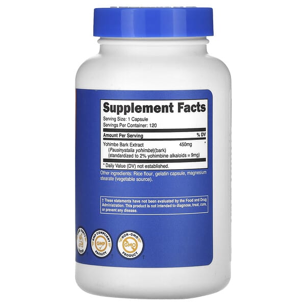 Nutricost Yohimbine 9mg 120 капс