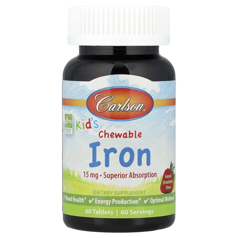 Carlson Kids Chewable Iron 15mg 60 таб