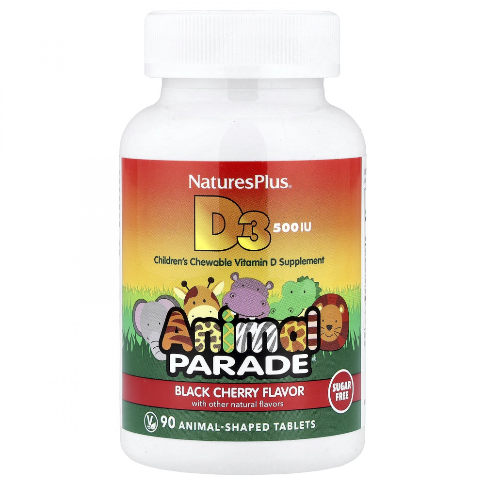 NaturesPlus Vitamin D3 500IU sugar free 90 таб
