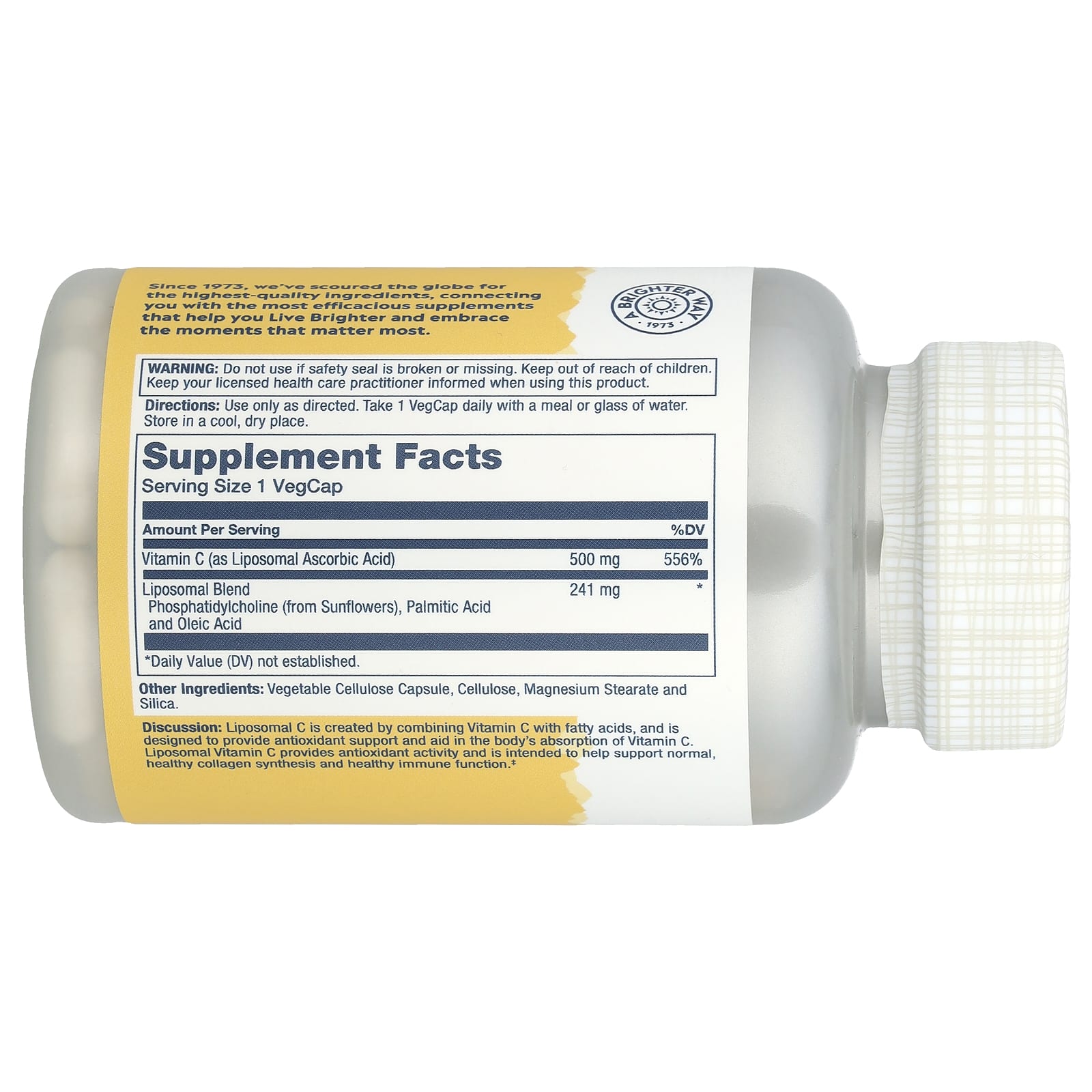 Solaray Liposomal Vitamin C липосомальный витамин С 100 капс