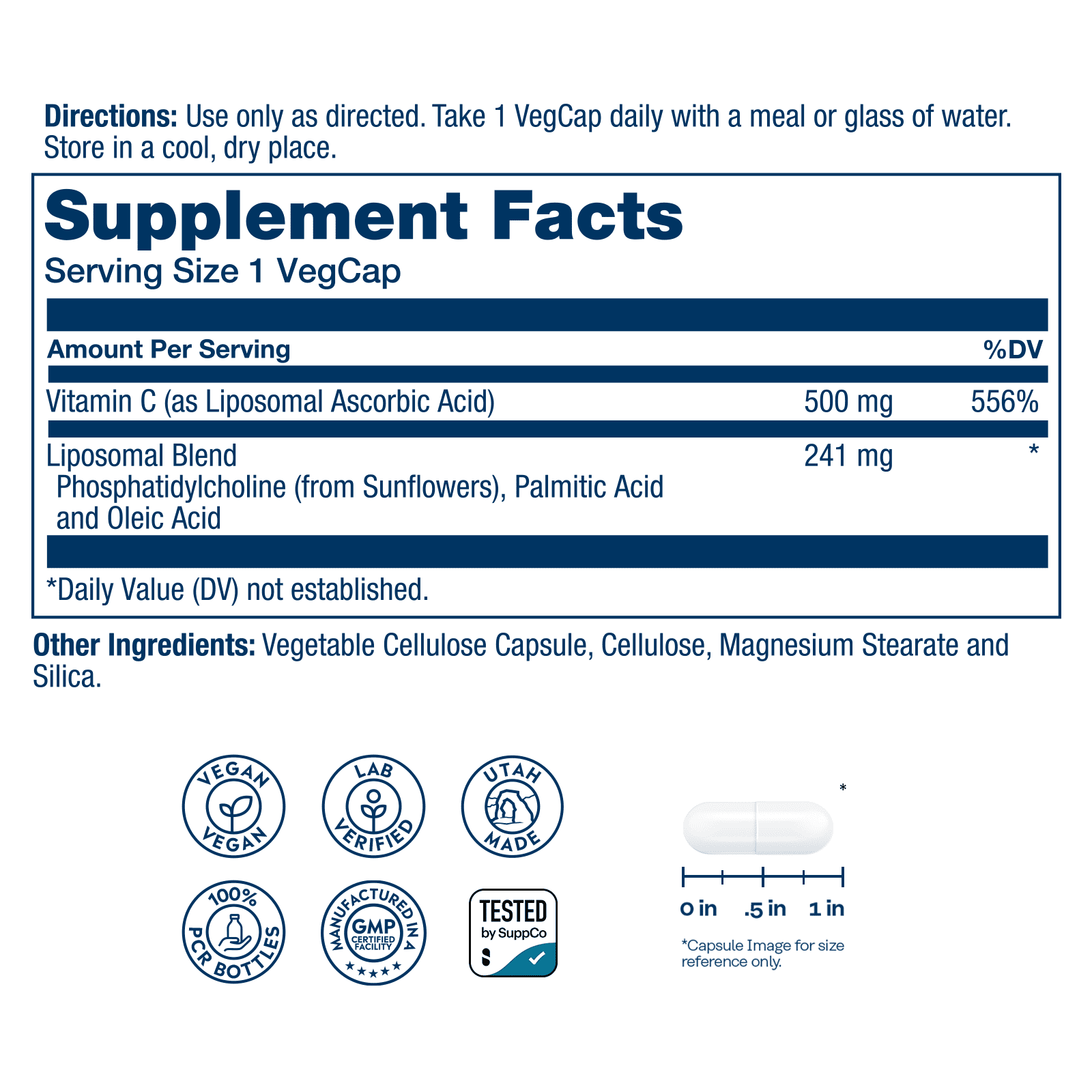 Solaray Liposomal Vitamin C липосомальный витамин С 100 капс